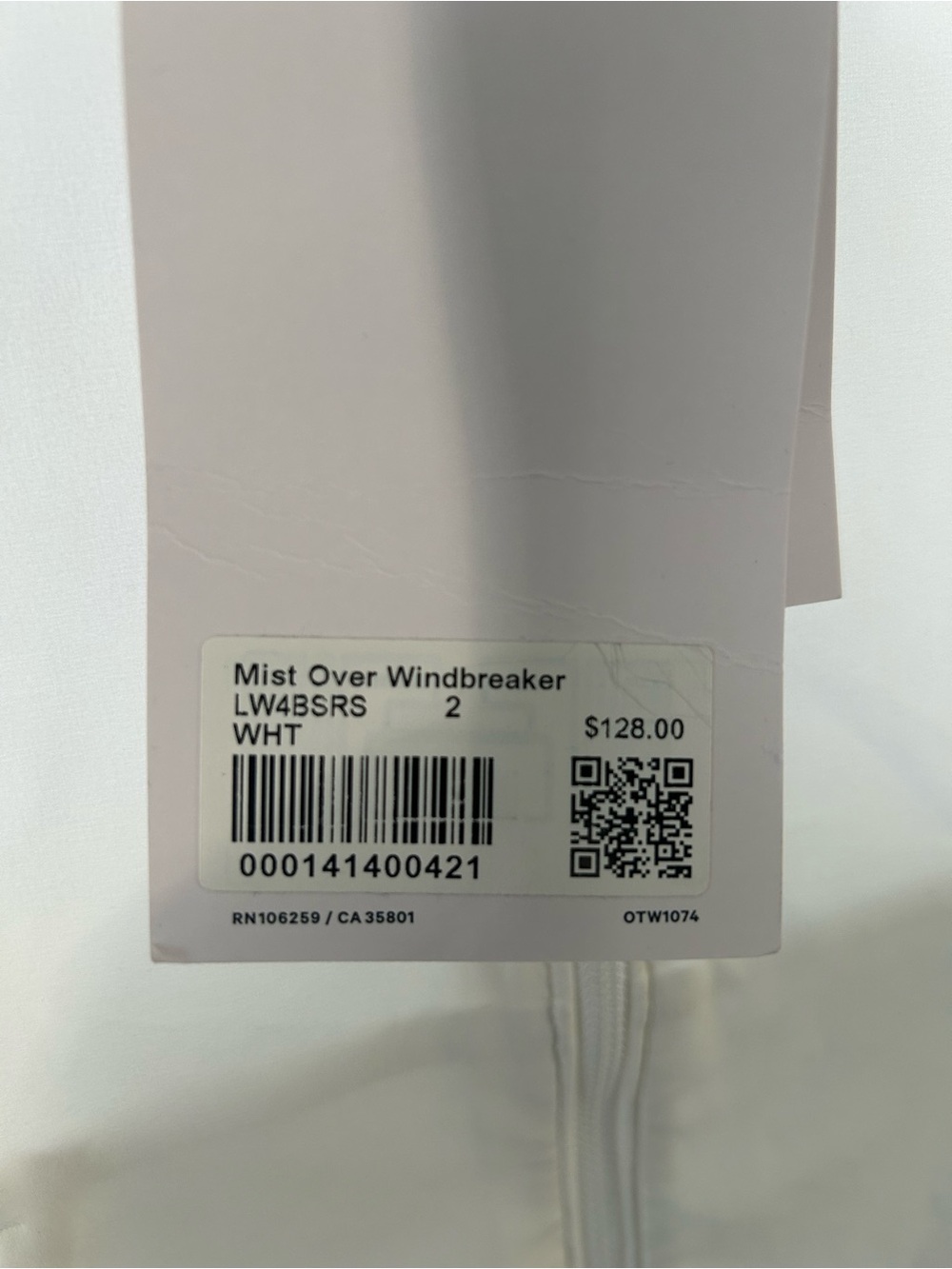 lululemon athletica Mist Over Windbreaker in white - Picture 6 of 6